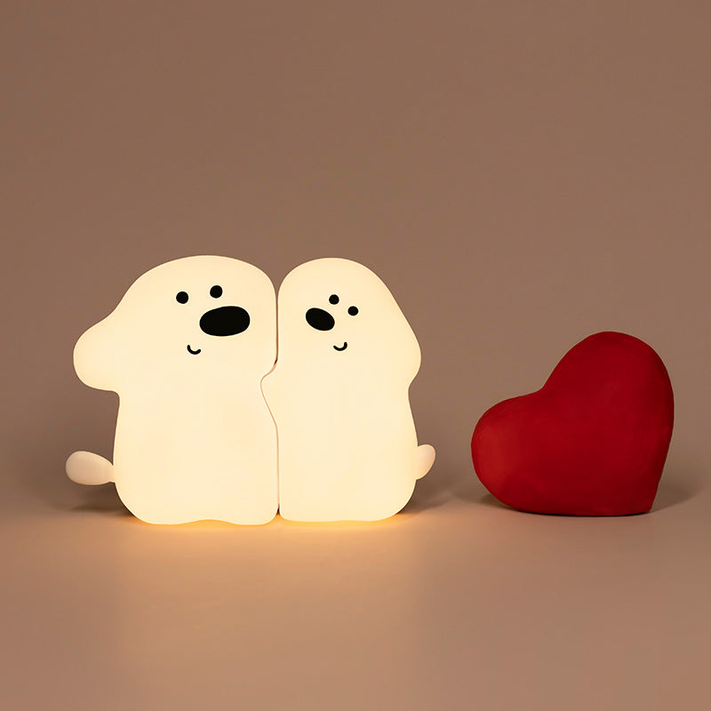 Hug Puppy LED Night Light - Perfect Gift for Kids and Girls