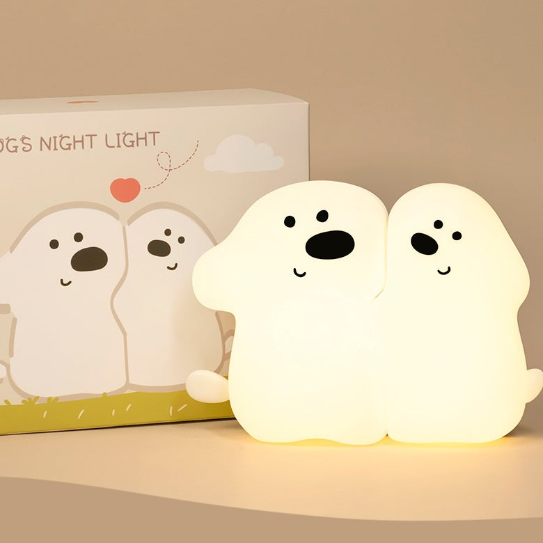 Hug Puppy LED Night Light - Perfect Gift for Kids and Girls