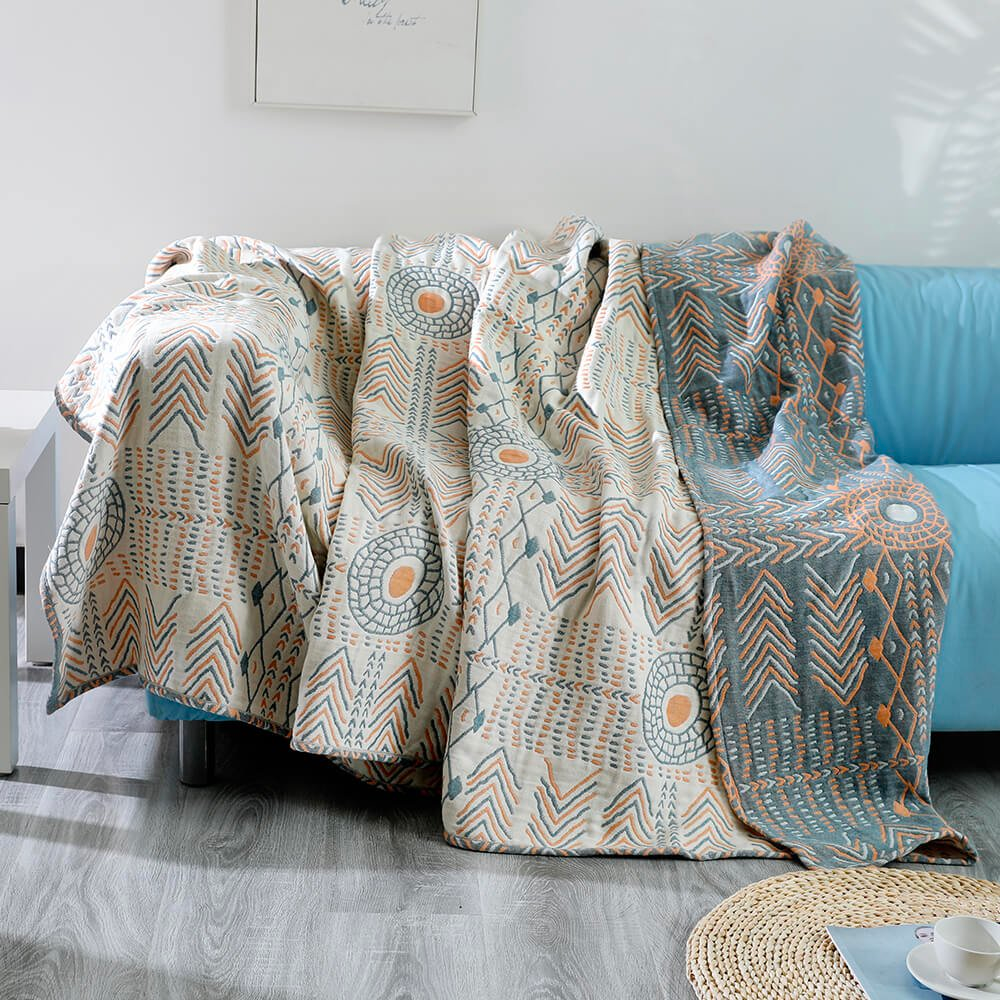 Boho Aztec Throw Blanket