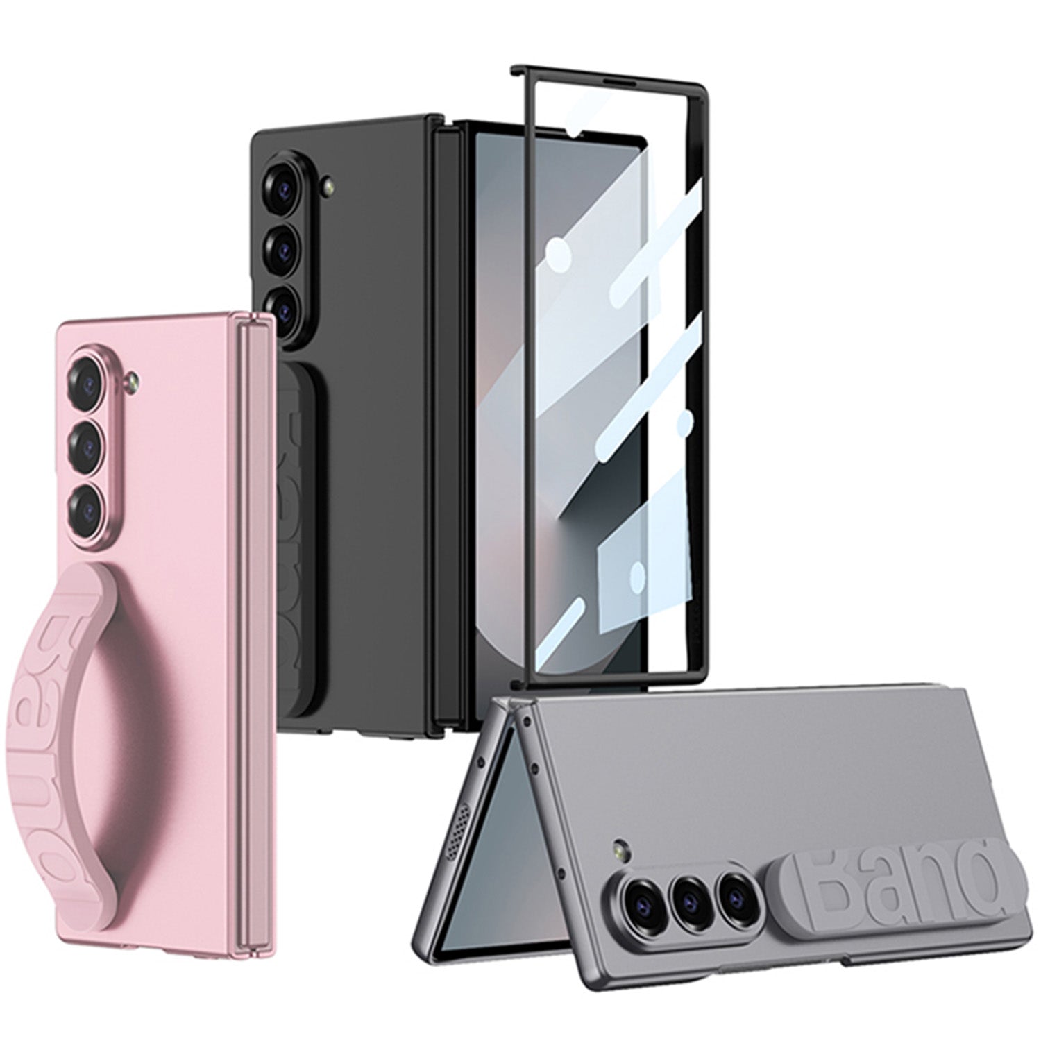 Shockproof Phone Case With Screen Protector & Wristband For Galaxy Z Fold 6