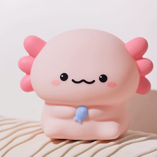 Squishy Silicone Little Axolotl LED Night Light - Perfect Gift for Kids and Girls