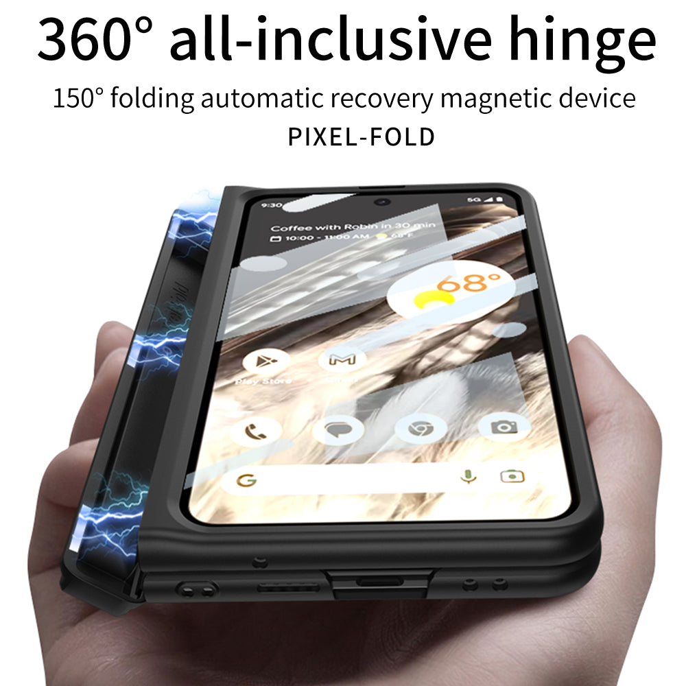 Magnetic All-inclusive Case With Tempered Film For Google Pixel 9 Pro Fold With Damped Folding Bracket