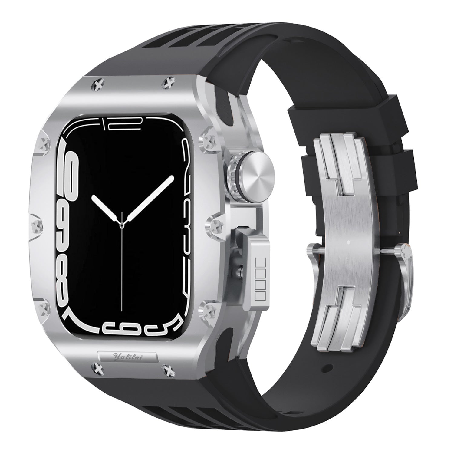 Luxurious Titanium Alloy Case Strap For Apple Watch Series 44/45 mm