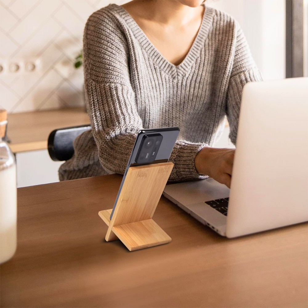 Bamboo Wood Phone Stand