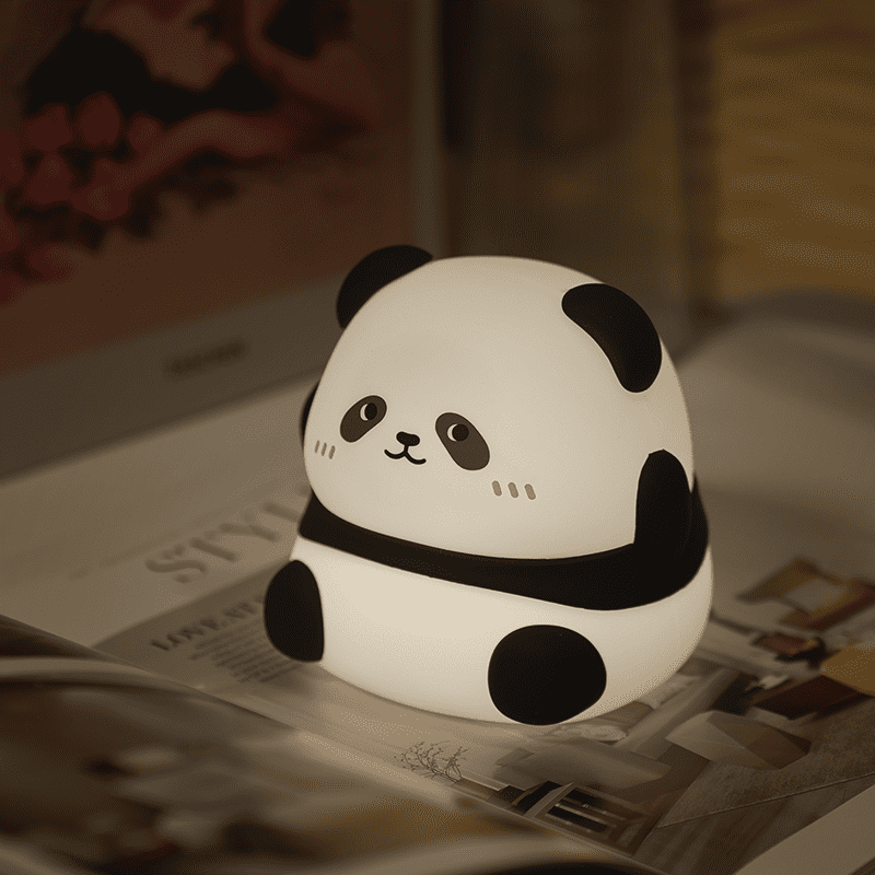 Squishy Silicone Kawaii Panda LED Night Light - Perfect Gifts