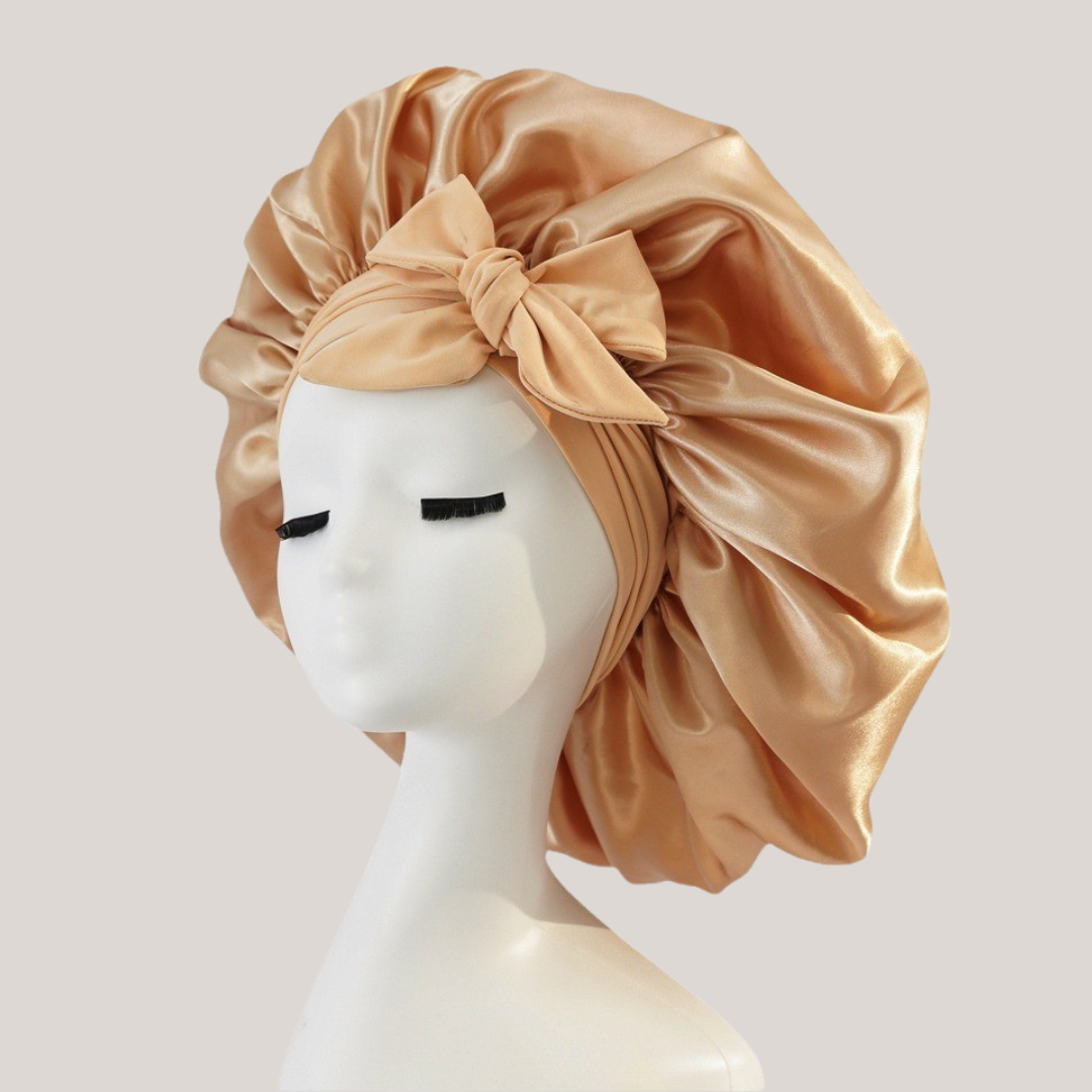 Smooth-Night by Centuras Premium™ (Double Layer Hair Bonnet with Magic Tie Band)