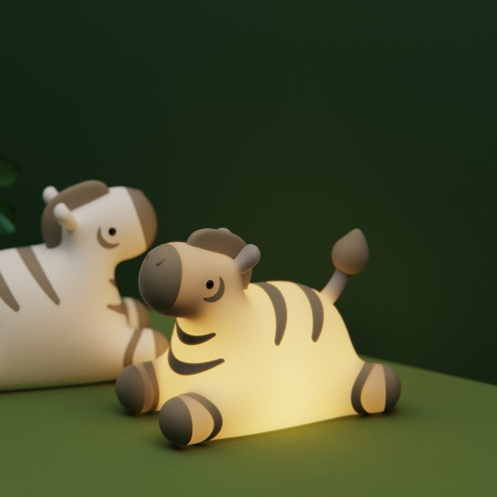 Squishy Silicone Zebra LED Night Light - Perfect Gift for Kids and Girls