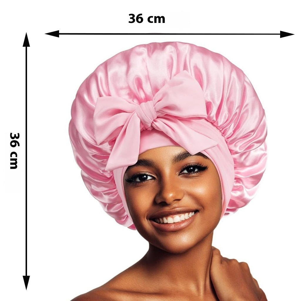 Smooth-Night by Centuras Premium™ (Double Layer Hair Bonnet with Magic Tie Band)