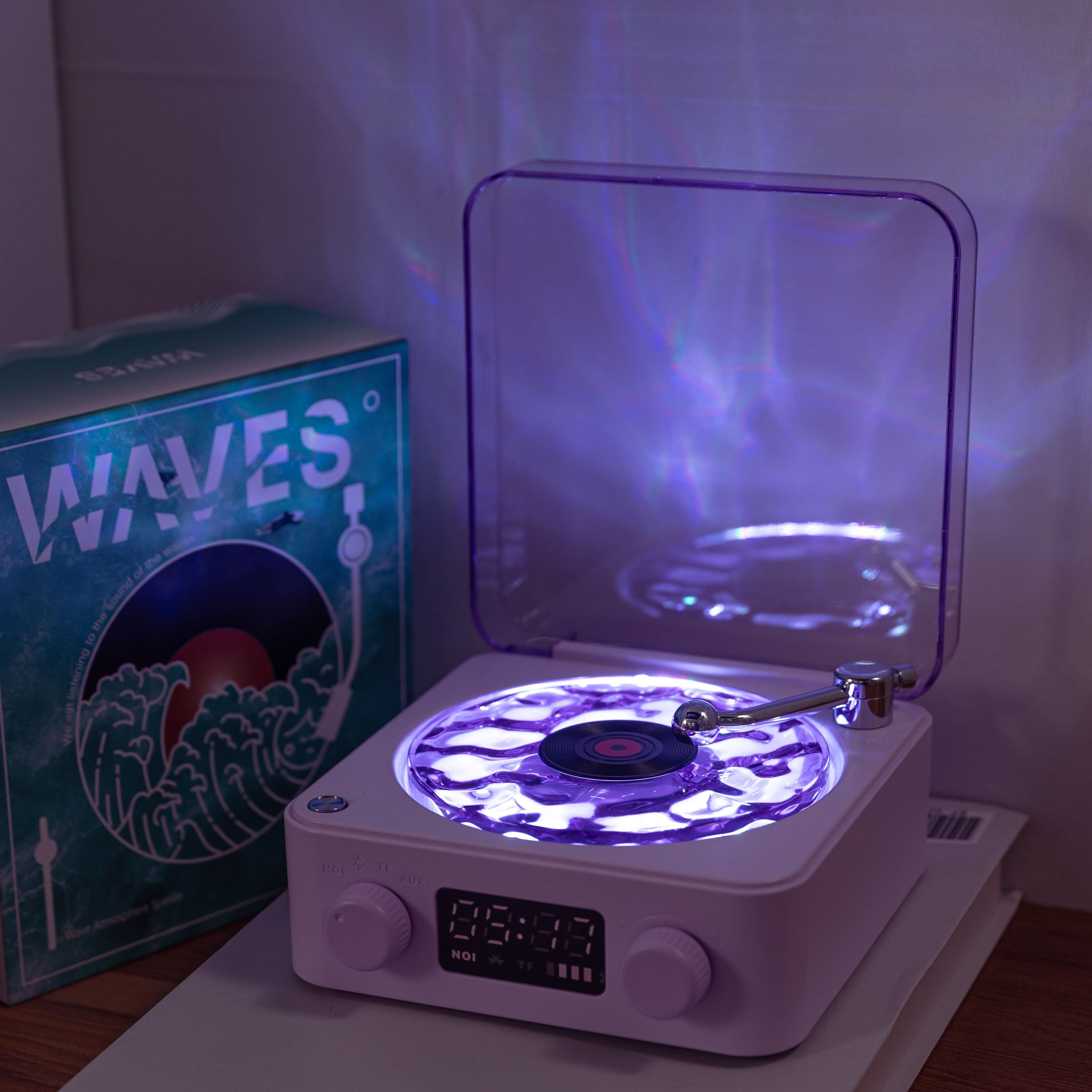 Limited-Time Offer Premium Waves Retro Bluetooth Vinyl Record Player 🎁