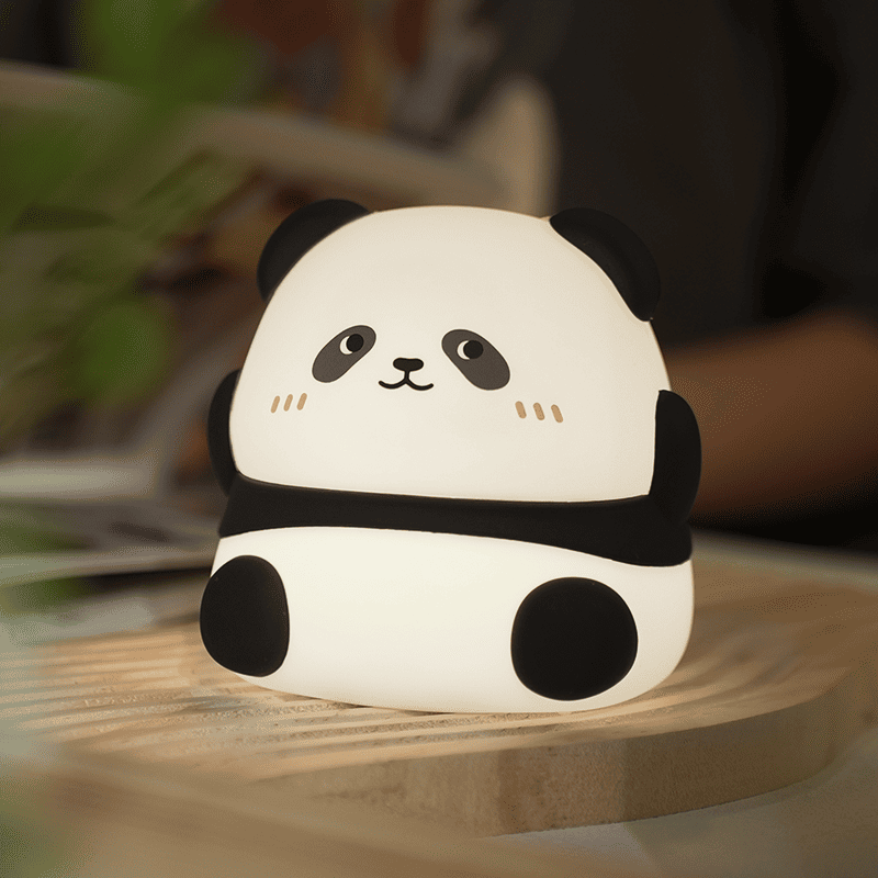 Squishy Silicone Kawaii Panda LED Night Light - Perfect Gifts