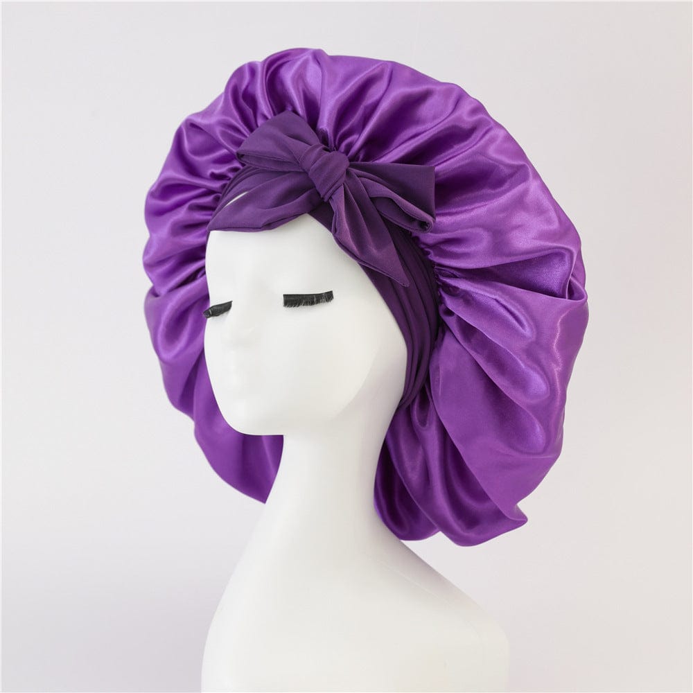 Smooth-Night by Centuras Premium™ (Double Layer Hair Bonnet with Magic Tie Band)