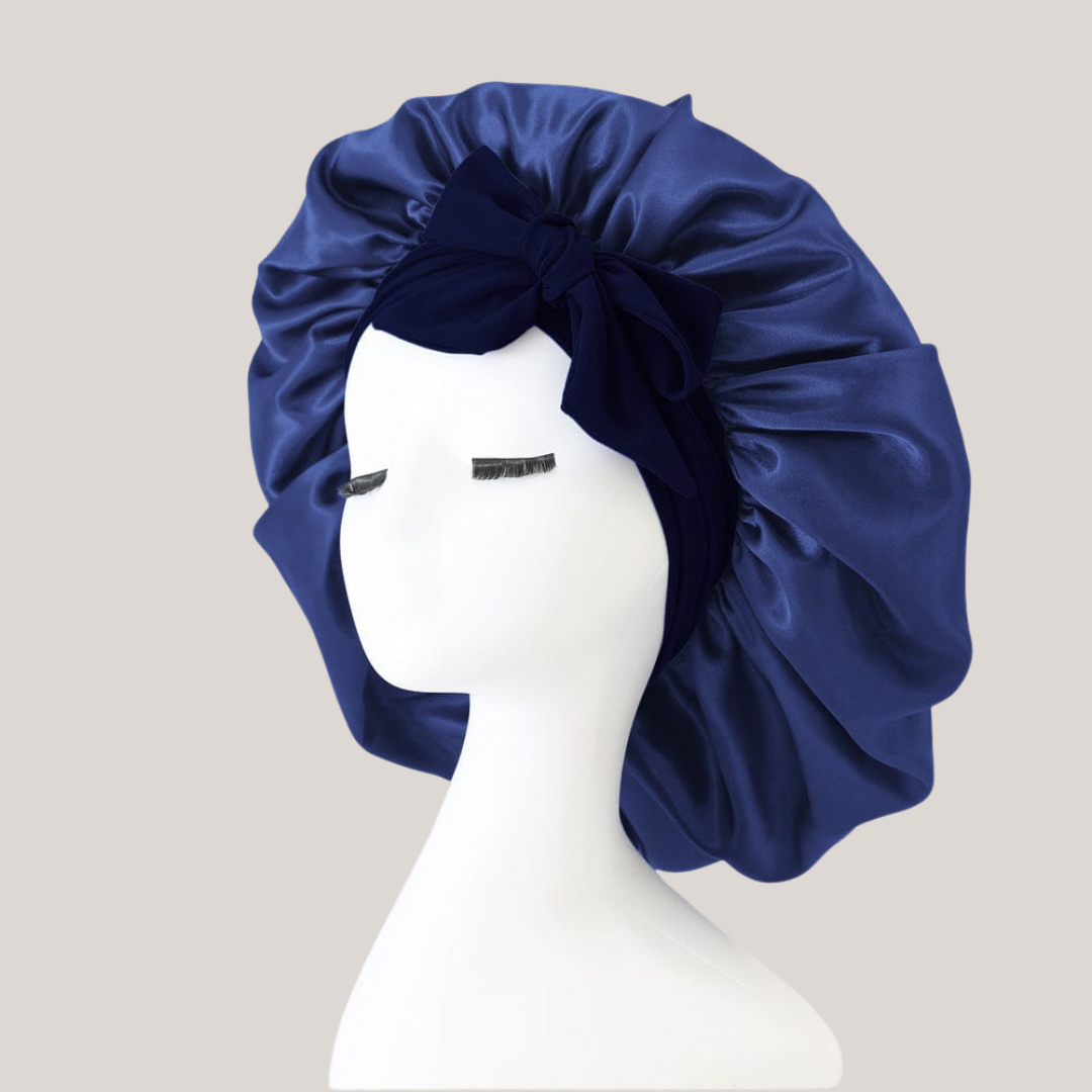 Smooth-Night by Centuras Premium™ (Double Layer Hair Bonnet with Magic Tie Band)