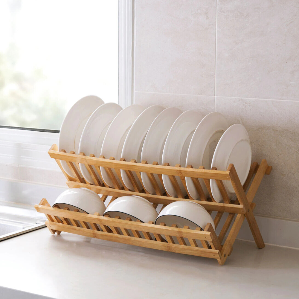 Bamboo Kitchen Drying Stand