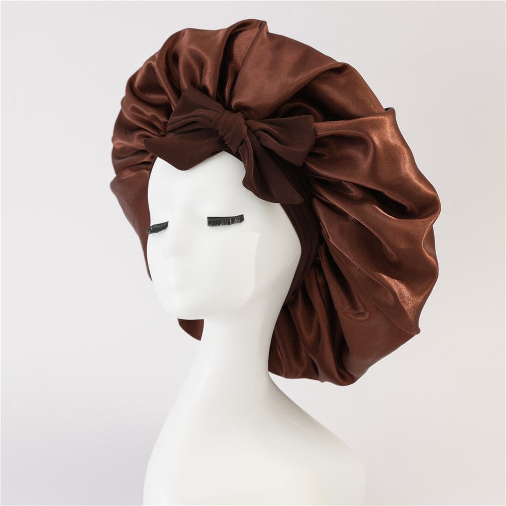 Smooth-Night by Centuras Premium™ (Double Layer Hair Bonnet with Magic Tie Band)