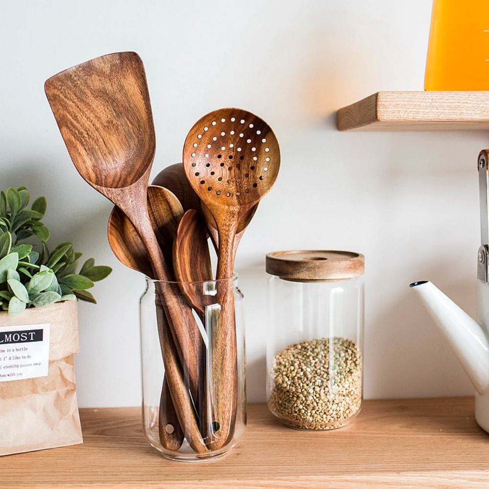 Wooden Utensils Set