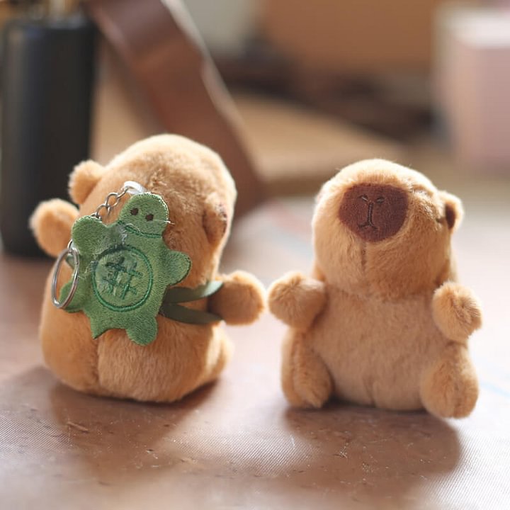 Cuteee Capybara Pendant Plush Toy Doll Bag Pendant Keychain Doll