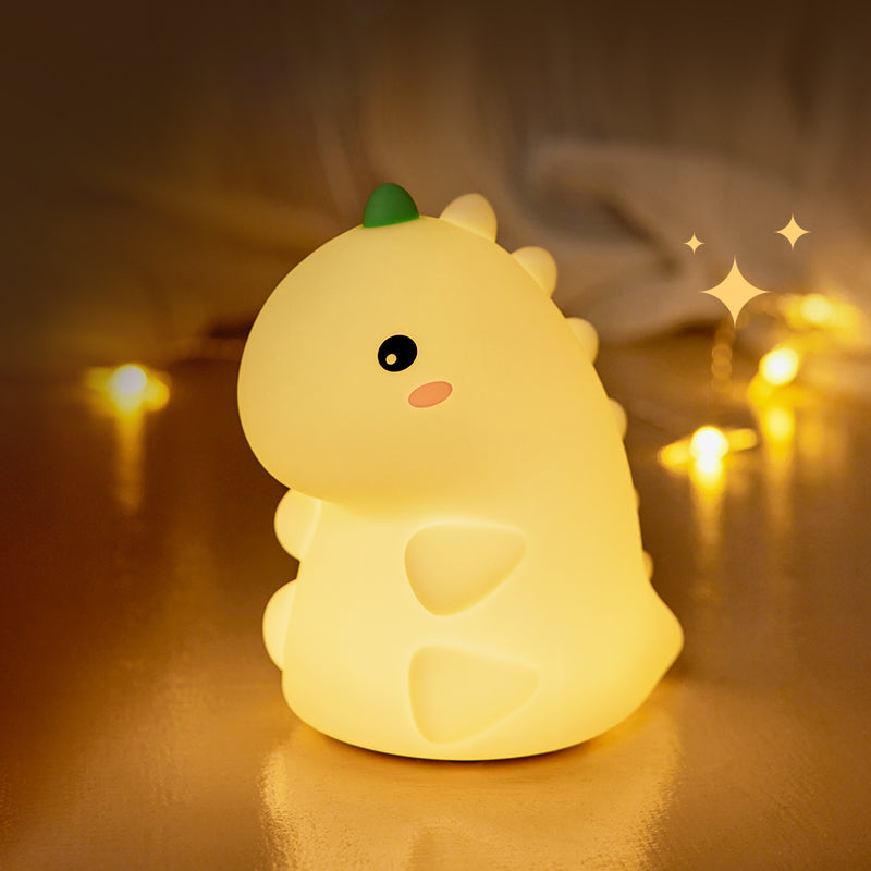 MeWaii® Squishy Silicone Dinosaur LED Night Light - Perfect Gift for Kids and Girls