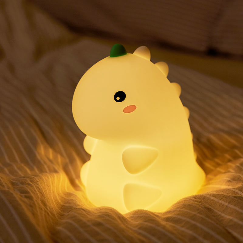 MeWaii® Squishy Silicone Dinosaur LED Night Light - Perfect Gift for Kids and Girls