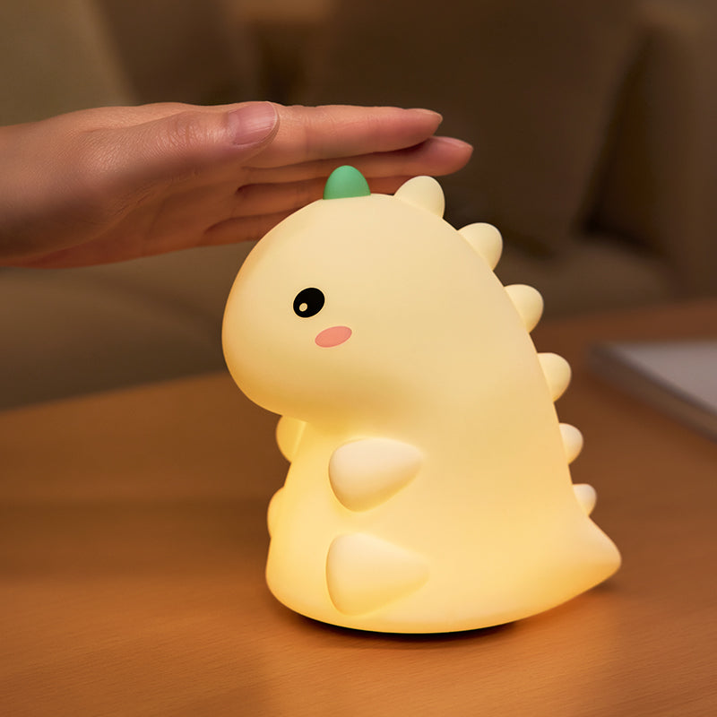 MeWaii® Squishy Silicone Dinosaur LED Night Light - Perfect Gift for Kids and Girls