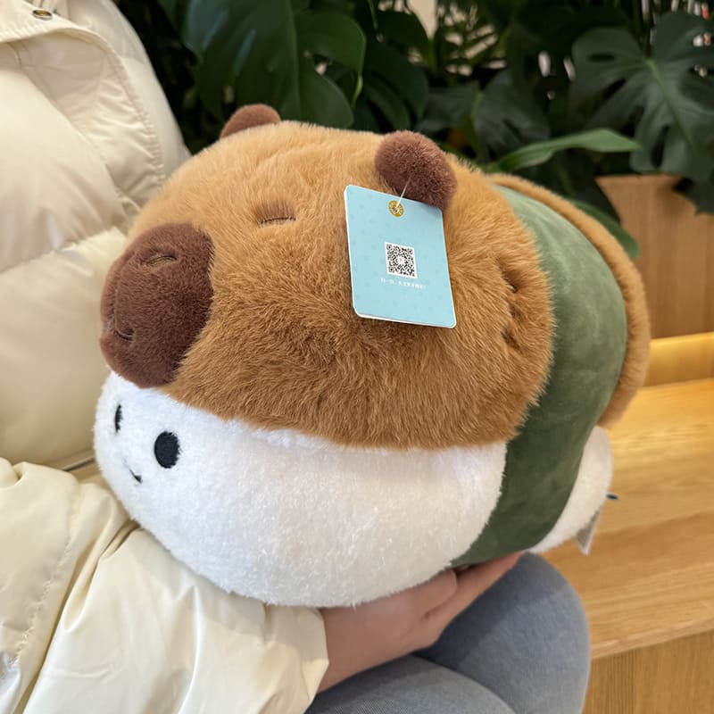 French Fries & Sushi Capybara Plush Toy Birthday Pillow Gift Capybara Doll