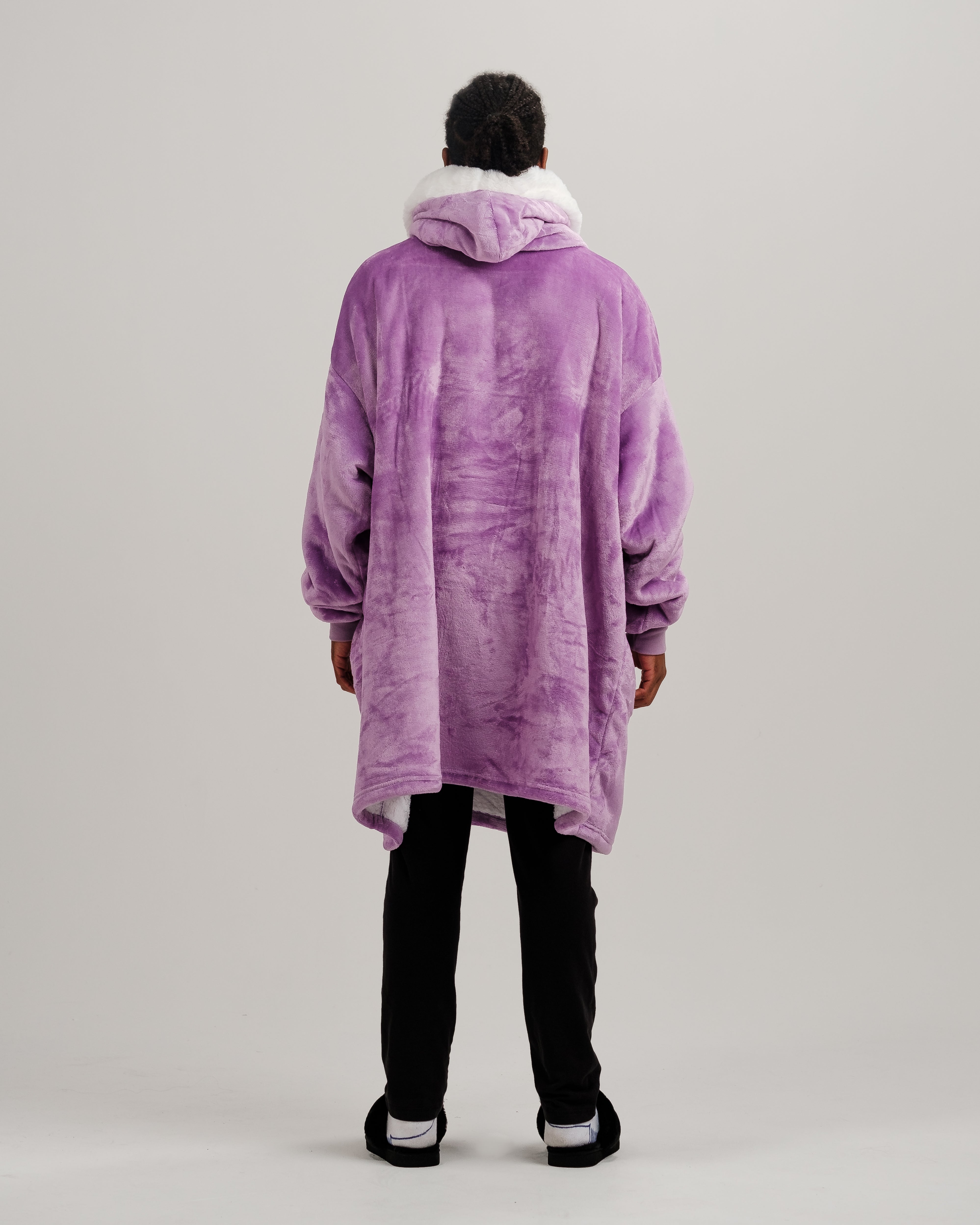 ONY Furlined Hoodie Blanket - Purple