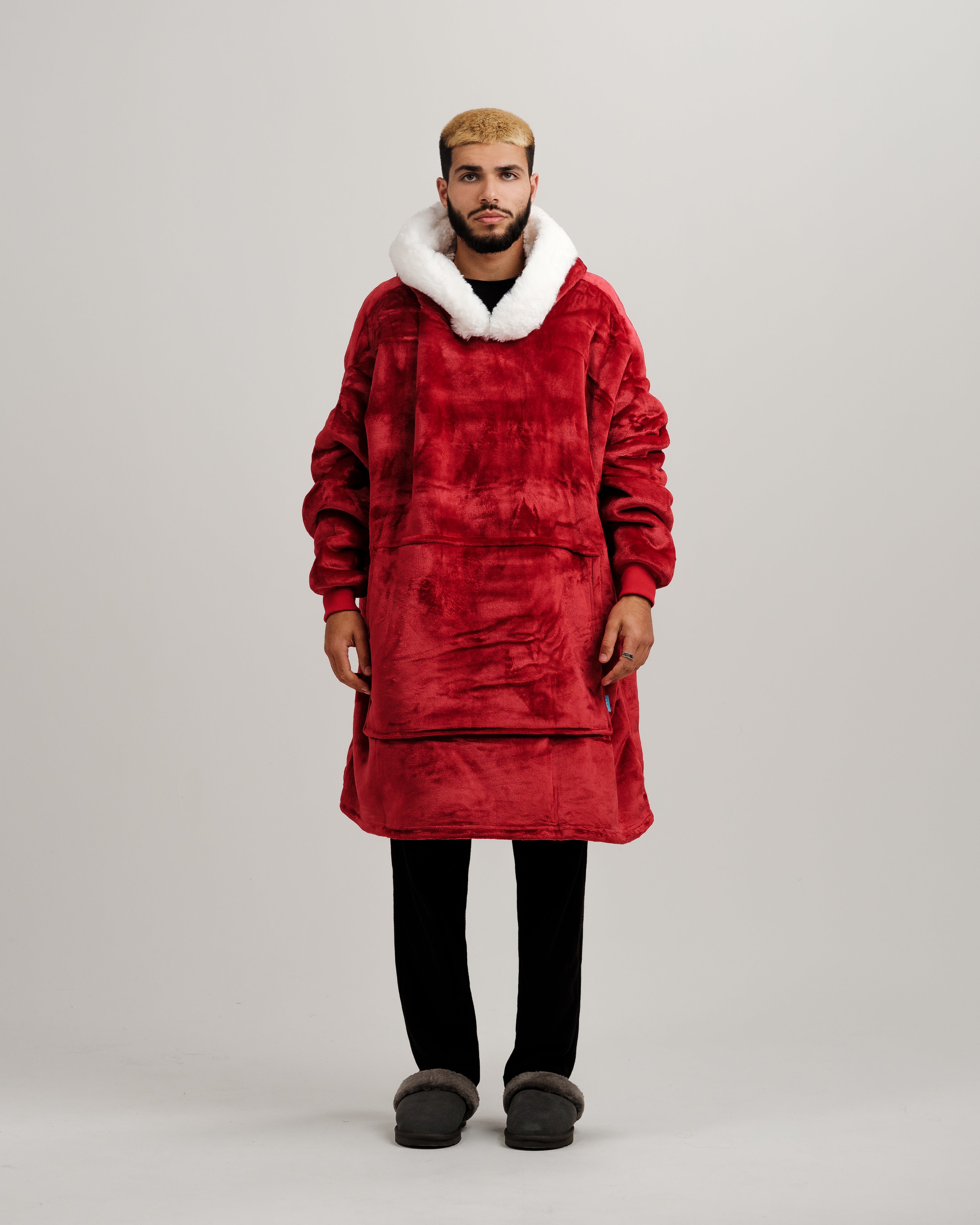 ONY Furlined Hoodie Blanket - Red