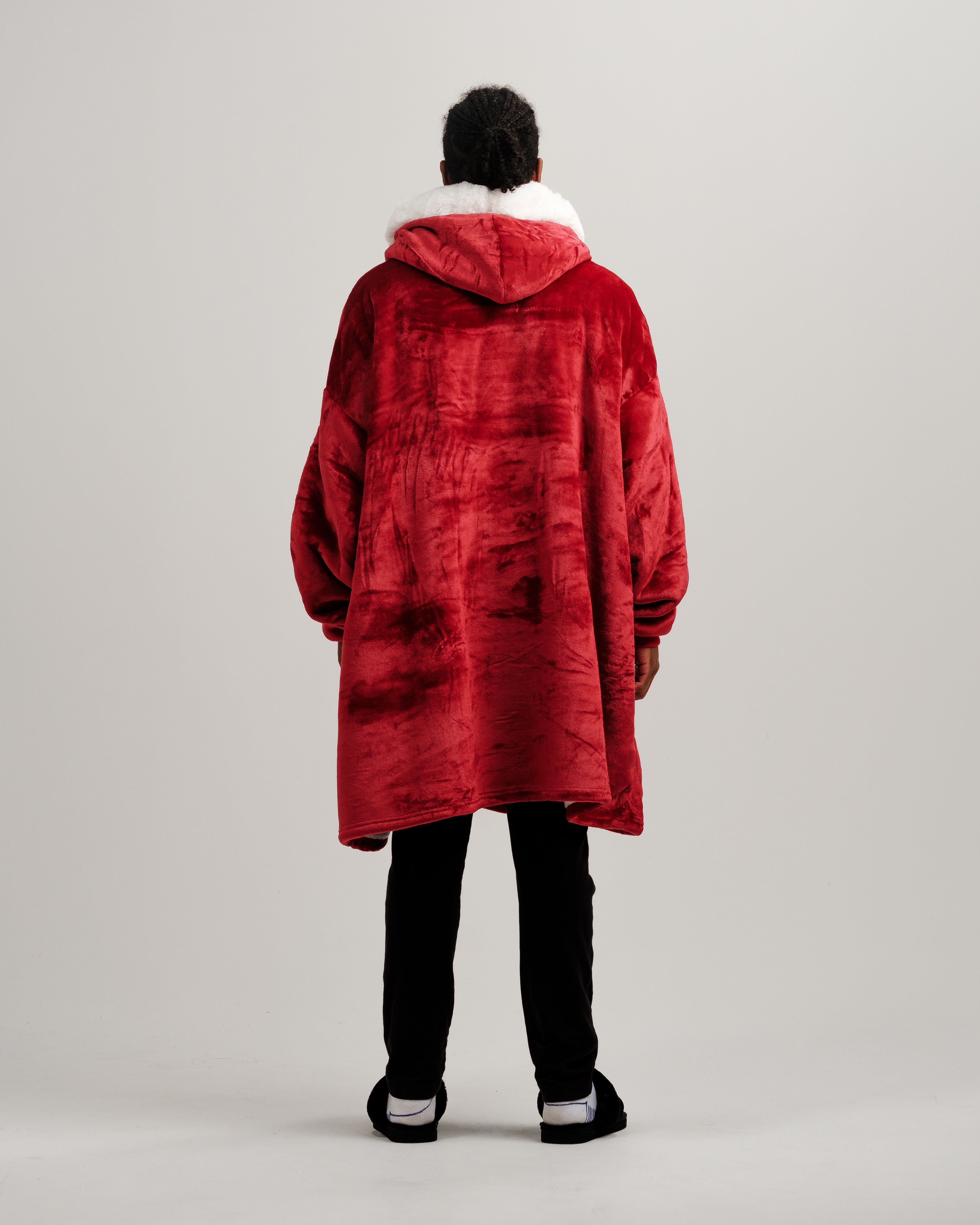 ONY Furlined Hoodie Blanket - Red