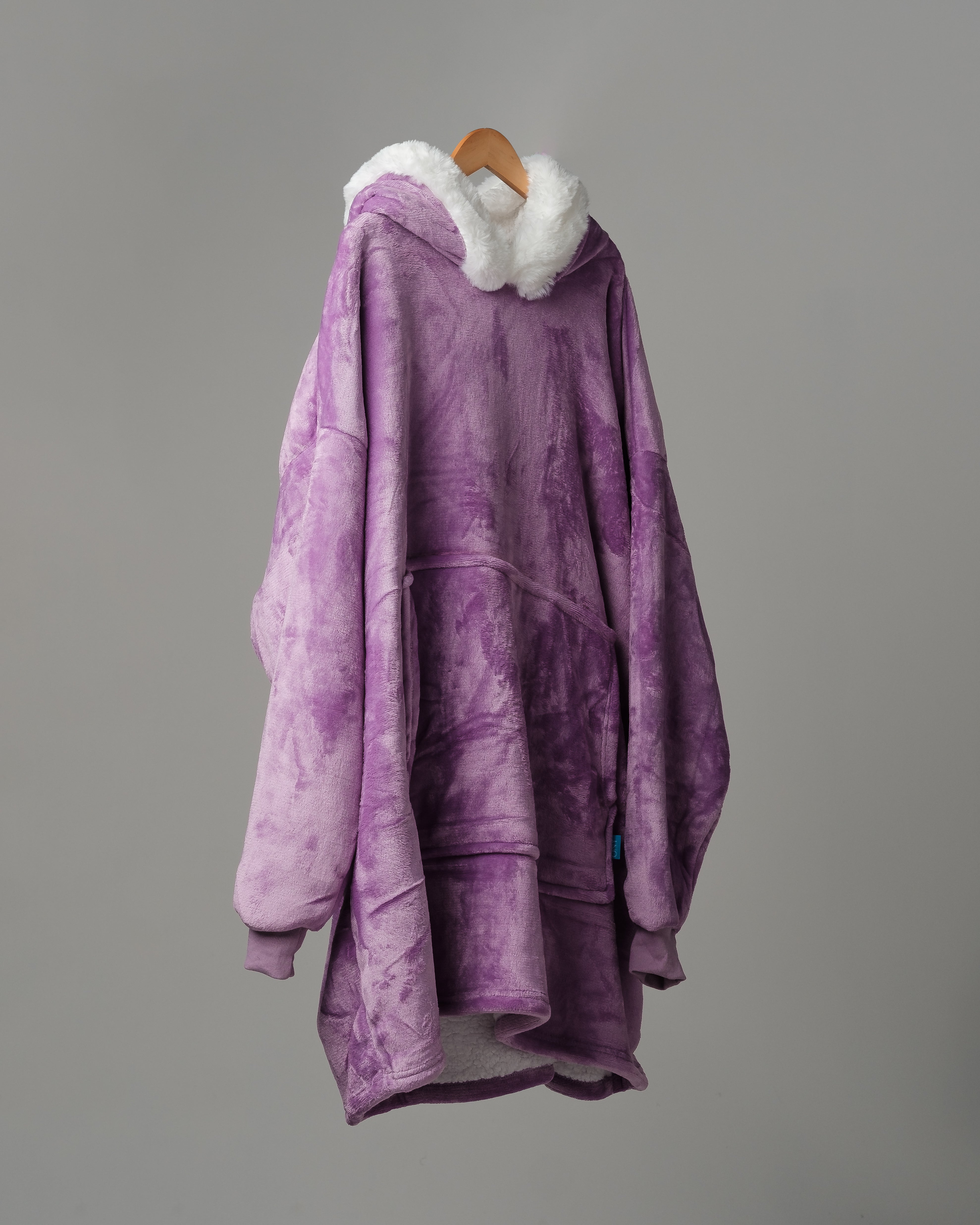 ONY Furlined Hoodie Blanket - Purple