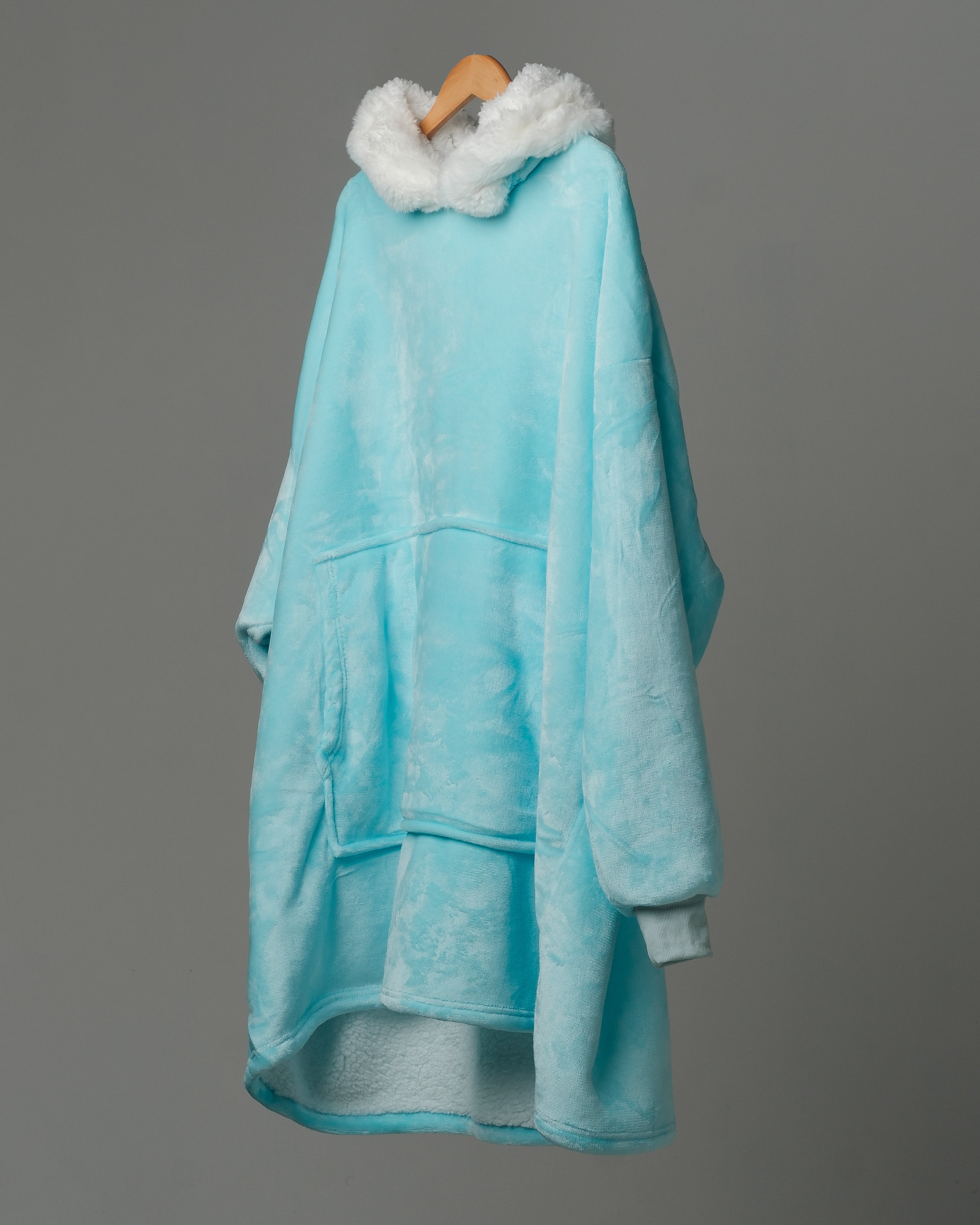 ONY Furlined Hoodie Blanket - Blue