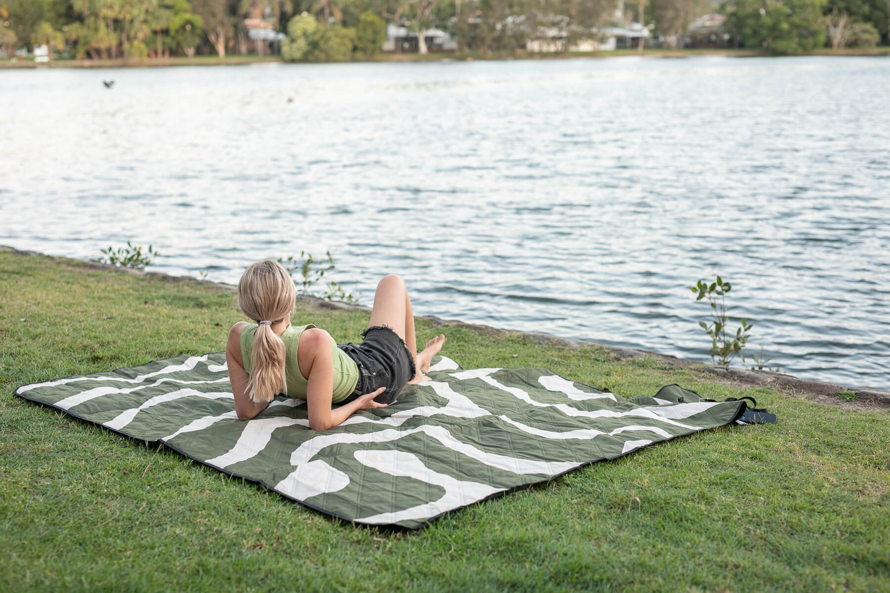 Eucalyptus Green - Recycled Picnic Blanket