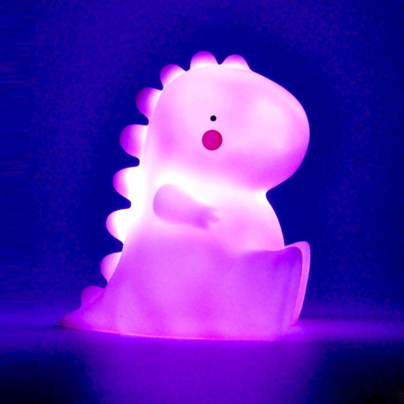 Squishy Silicone Baby Dinosaur LED Night Light - Perfect Gift for Kids and Girls