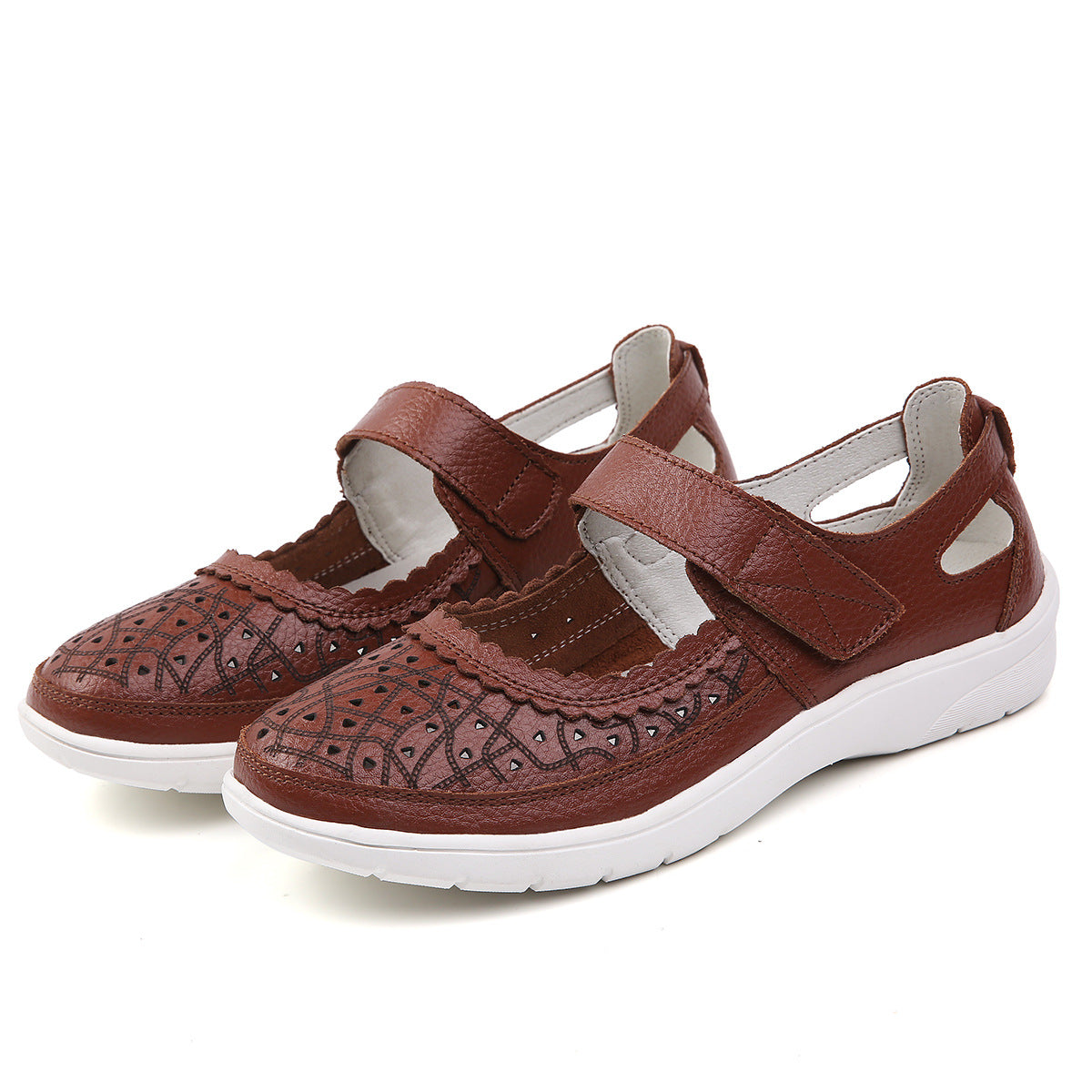 Owlkay Cutout Comfort Soft Sole Casual Shoes