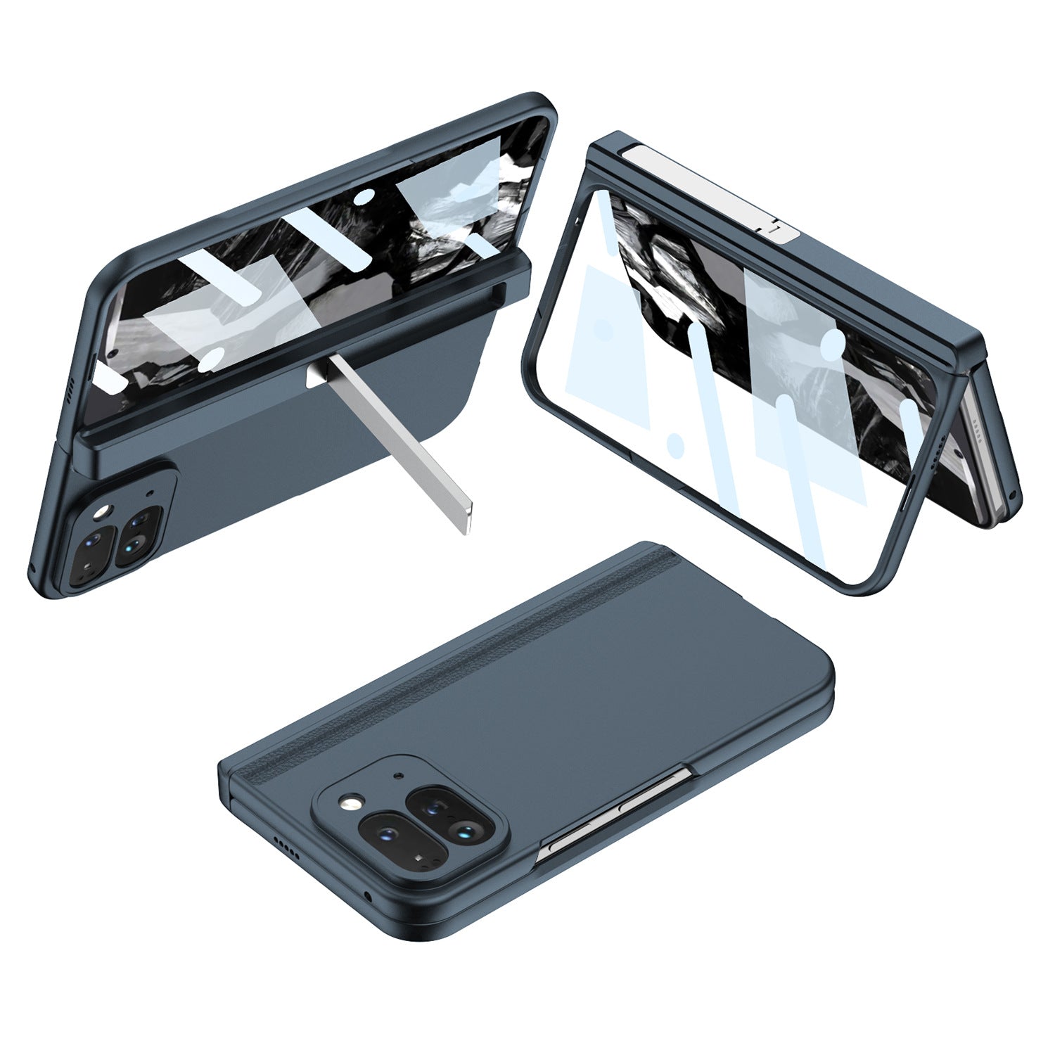 Magnetic All-inclusive Case With Tempered Film For Google Pixel 9 Pro Fold With Damped Folding Bracket