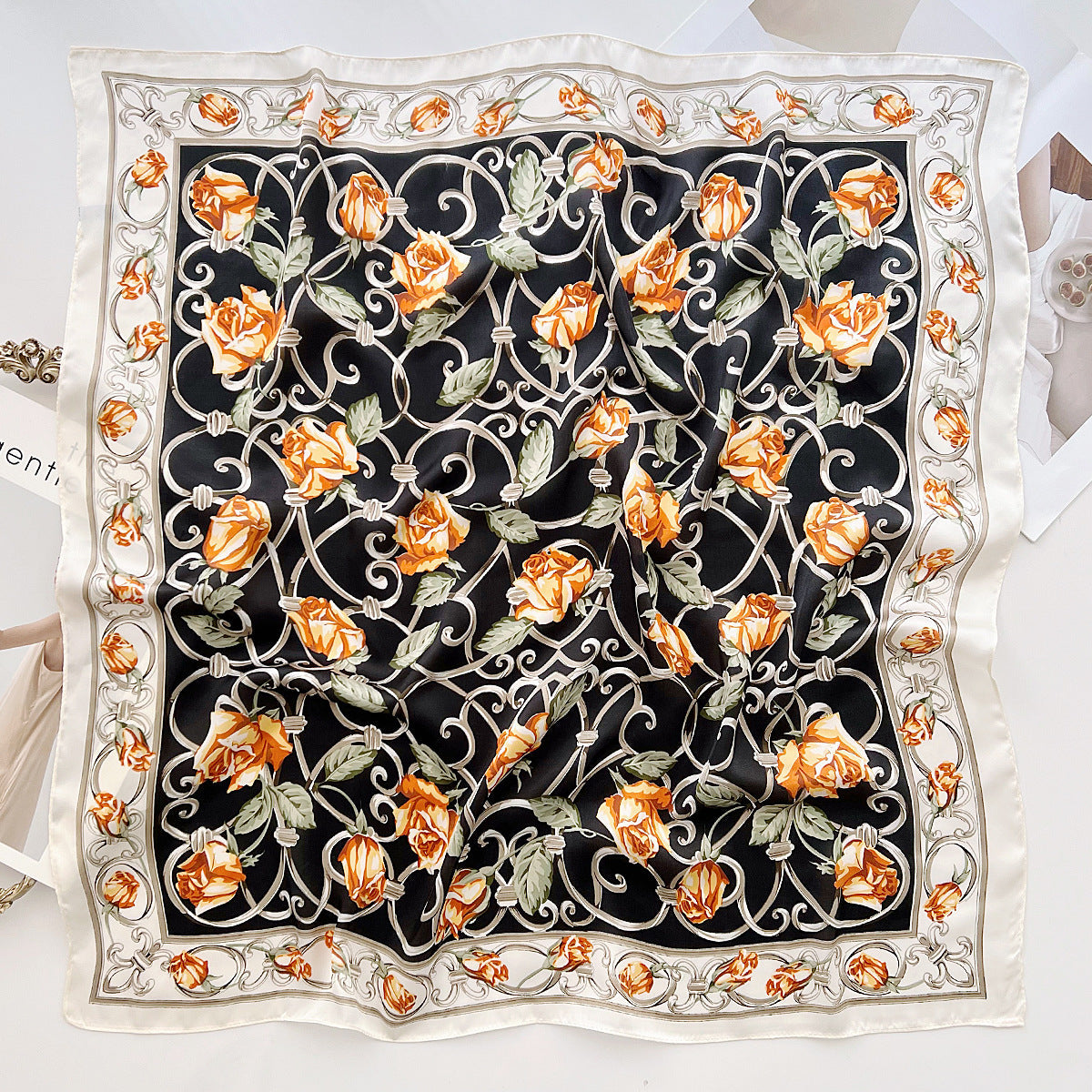 Rosalinda Foulard (100% Silk - 68cm)