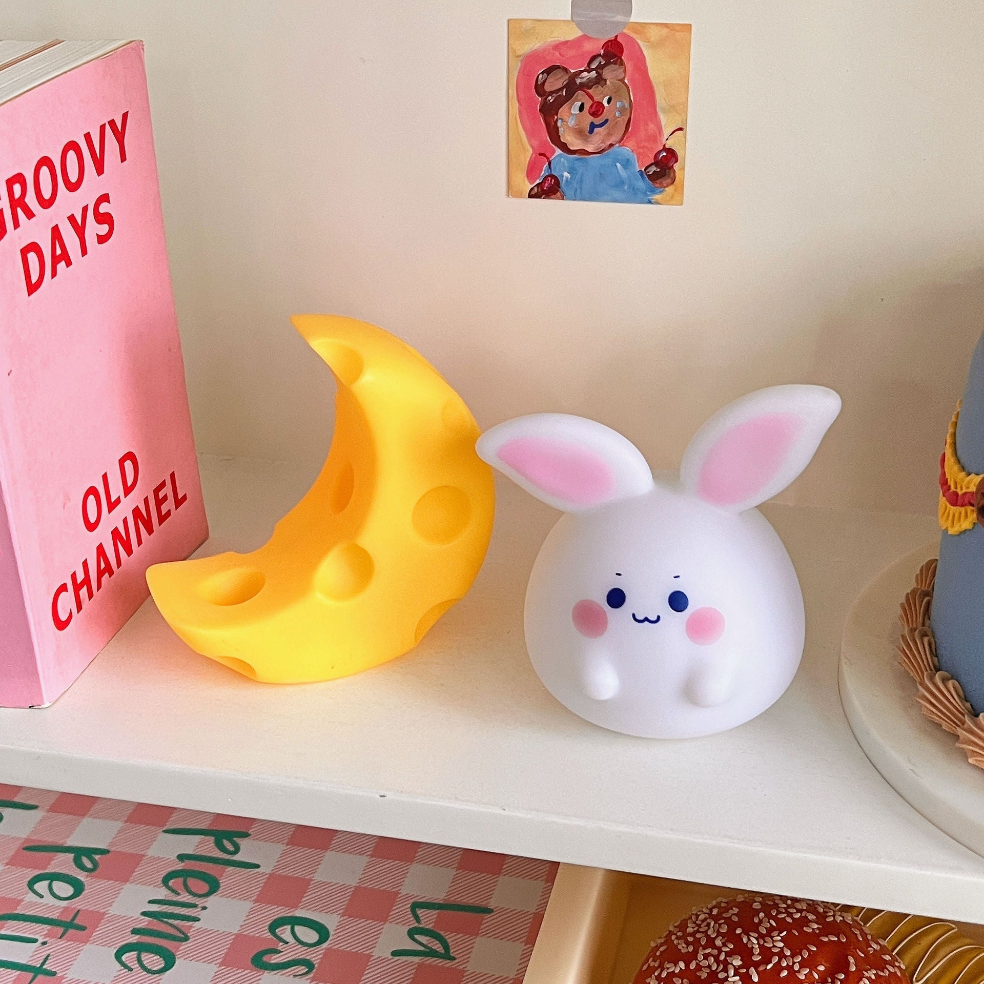 Squishy Silicone Moon LED Lamp - Perfect Gift for Kids and Girls