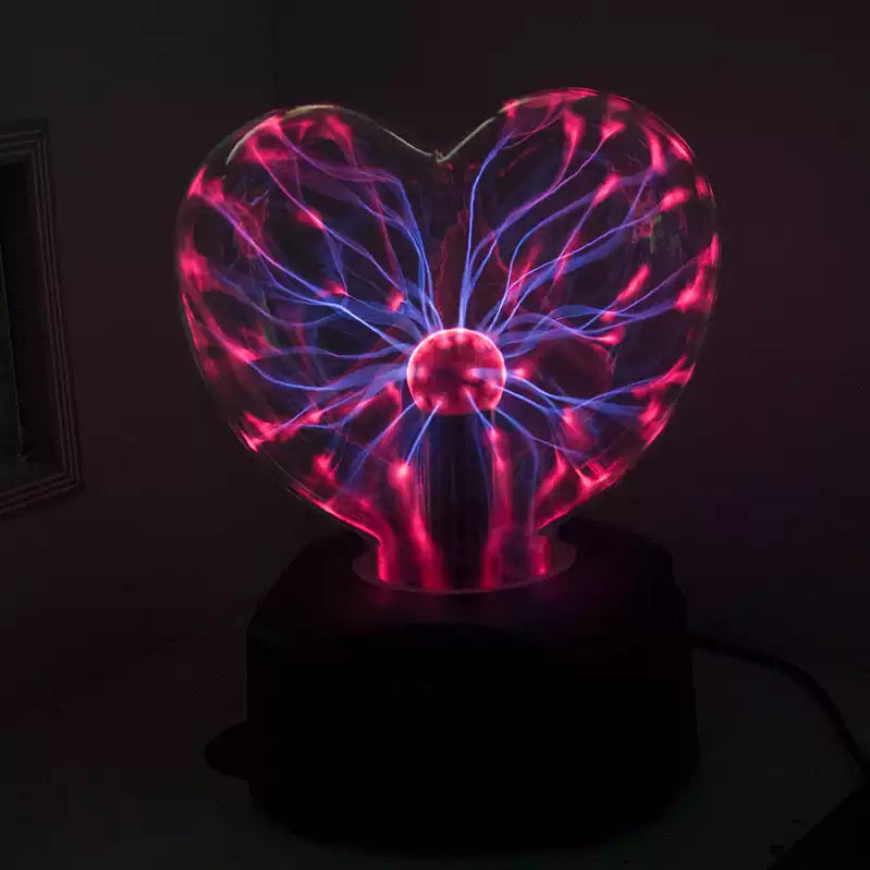 Heart Plasma Static Glow Magic Lightning Ball