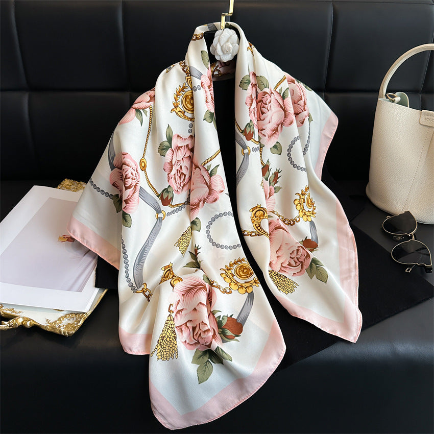 Klaryssa Foulard (88cm - 100% Silk)