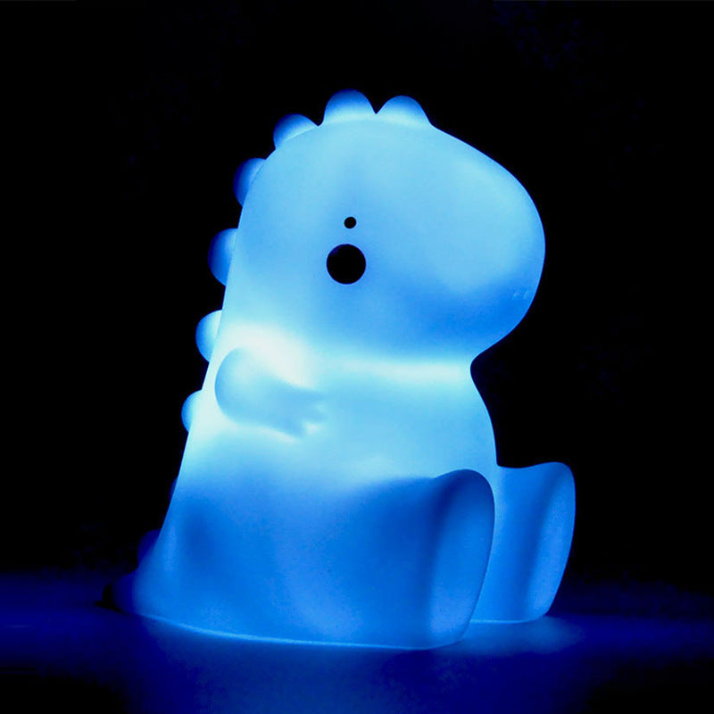 Squishy Silicone Baby Dinosaur LED Night Light - Perfect Gift for Kids and Girls