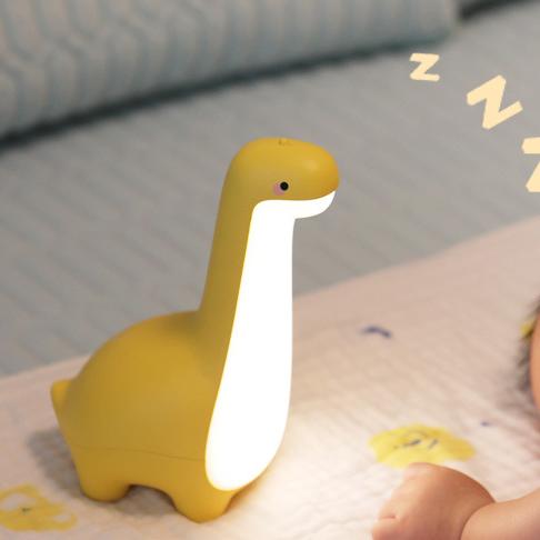 Squishy Silicone Long Neck Dinosaur LED Night Light - Perfect Gift for Kids and Girls