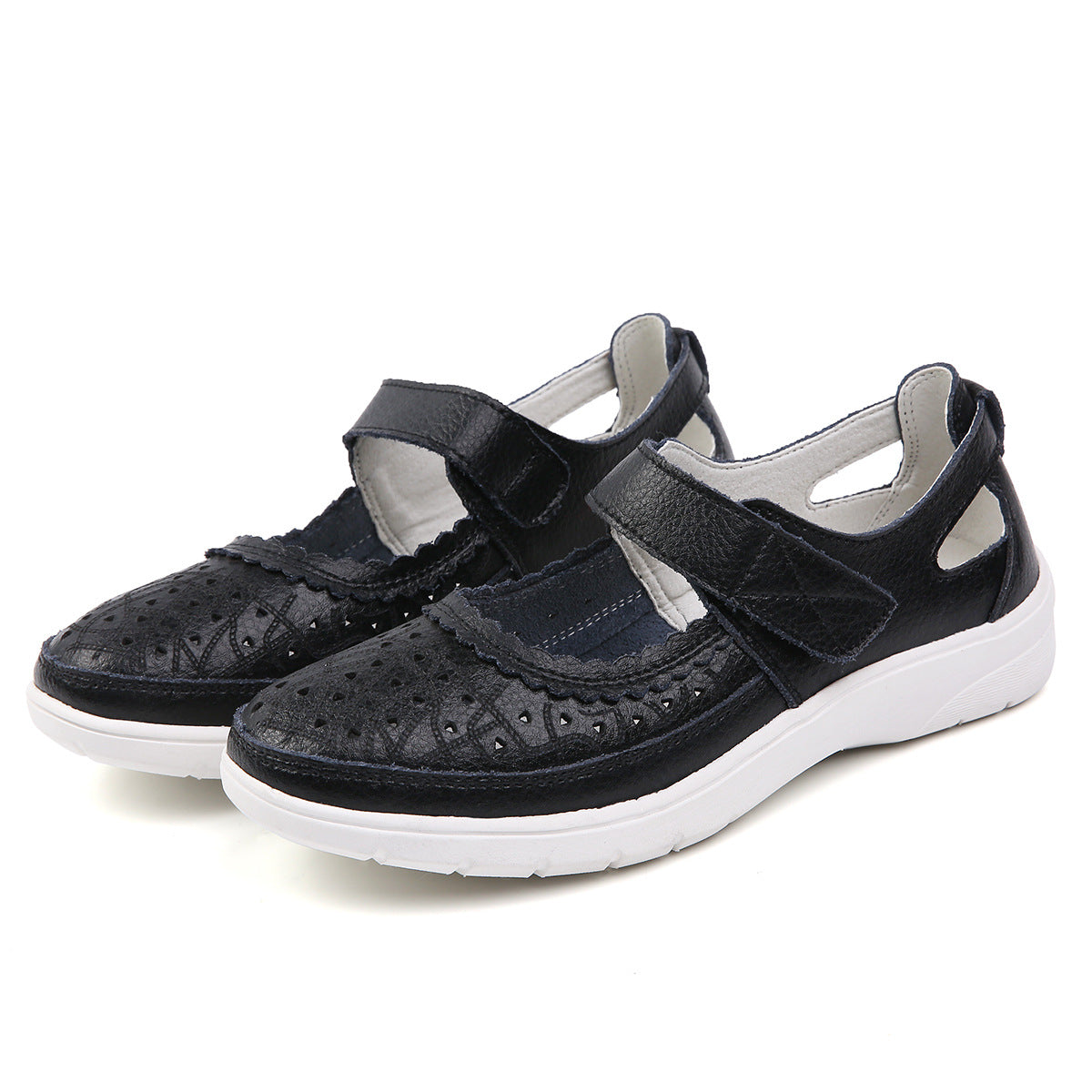 Owlkay Cutout Comfort Soft Sole Casual Shoes