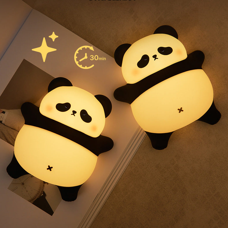 Lying Lazy Panda Night Light LED Tap Lamp Best Gift for Baby and Girl