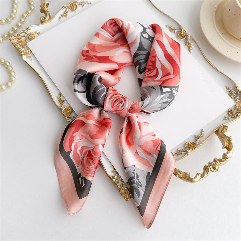 Rachele Pink Foulard (100% Zijde- 68cm)