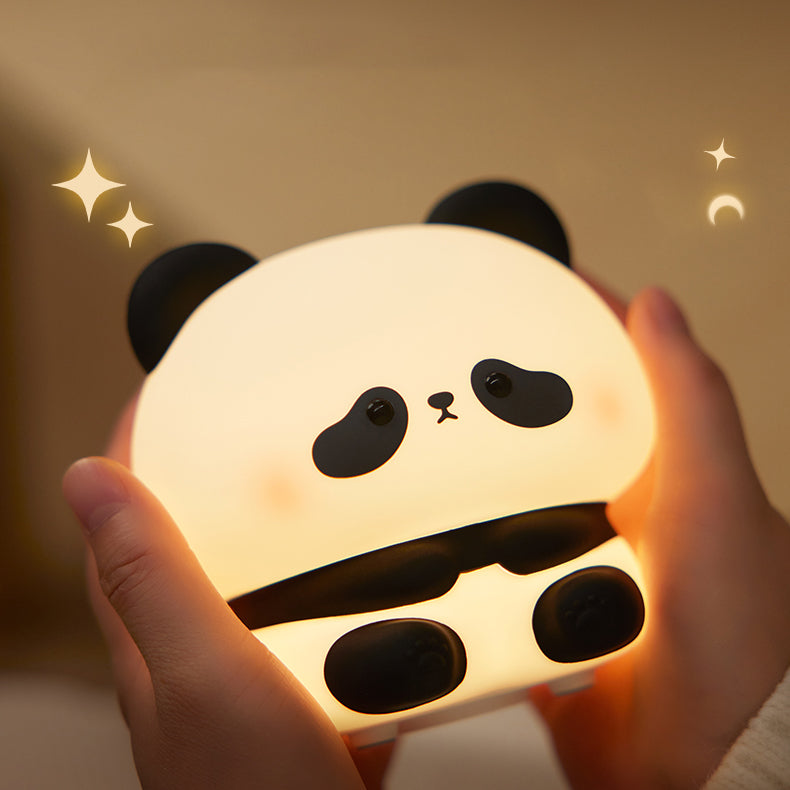 Squishy SiliconeSuper Adorable Panda LED Night Light - Perfect Gift for Kids and Girls