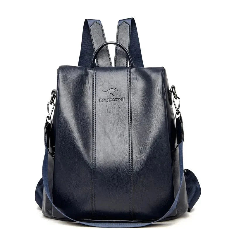 Tourer | Women's Anti-Theft Leather Backpack