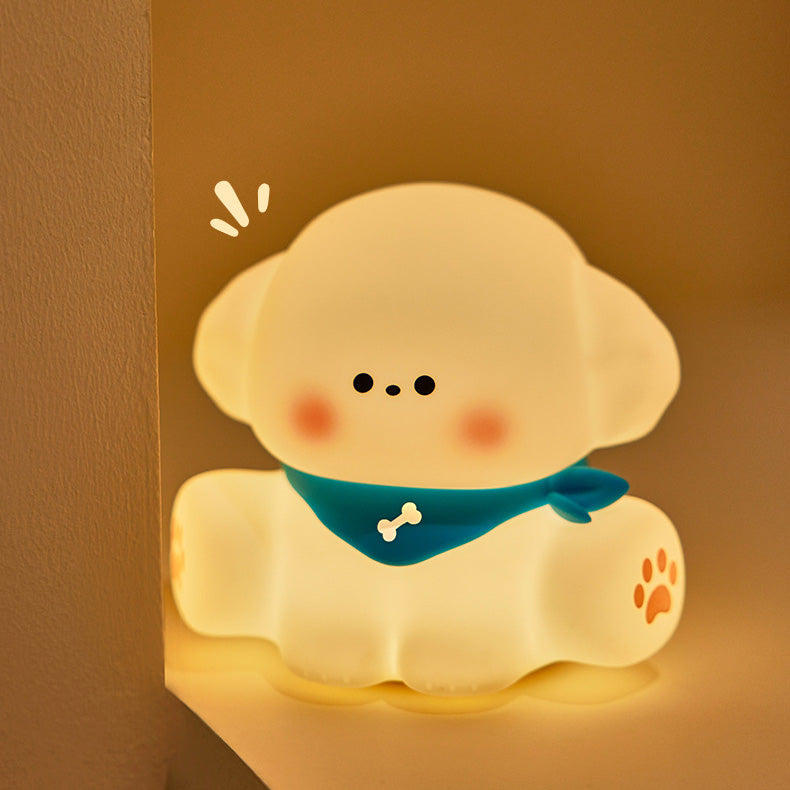 Night Puppy Tap Tap LED Night Lamp Best Gift For Baby and Girls