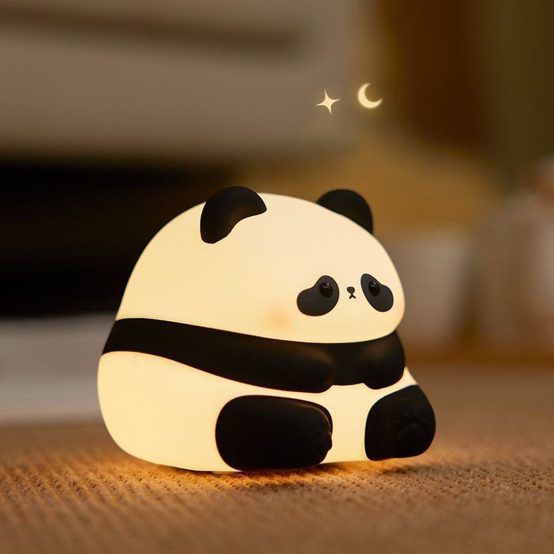 Squishy Silicone Charming Panda LED Night Light - Perfect Gift for Kids and Girls