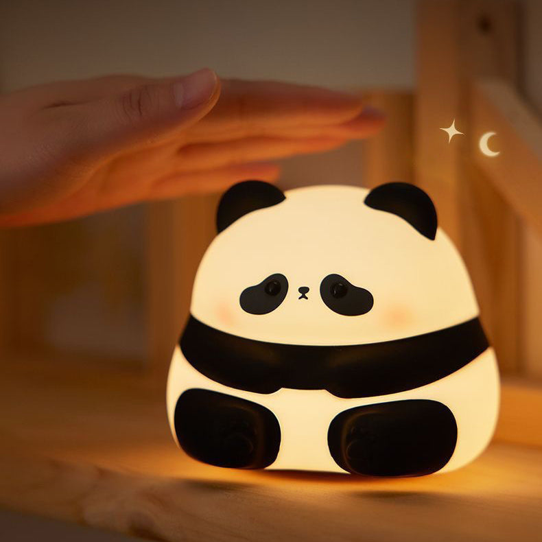 Squishy Silicone Charming Panda LED Night Light - Perfect Gift for Kids and Girls