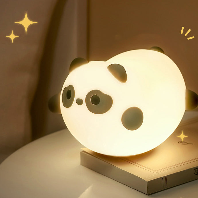 Squishy Silicone Wobble Panda LED Night Light - Perfect Gift for Kids and Girls