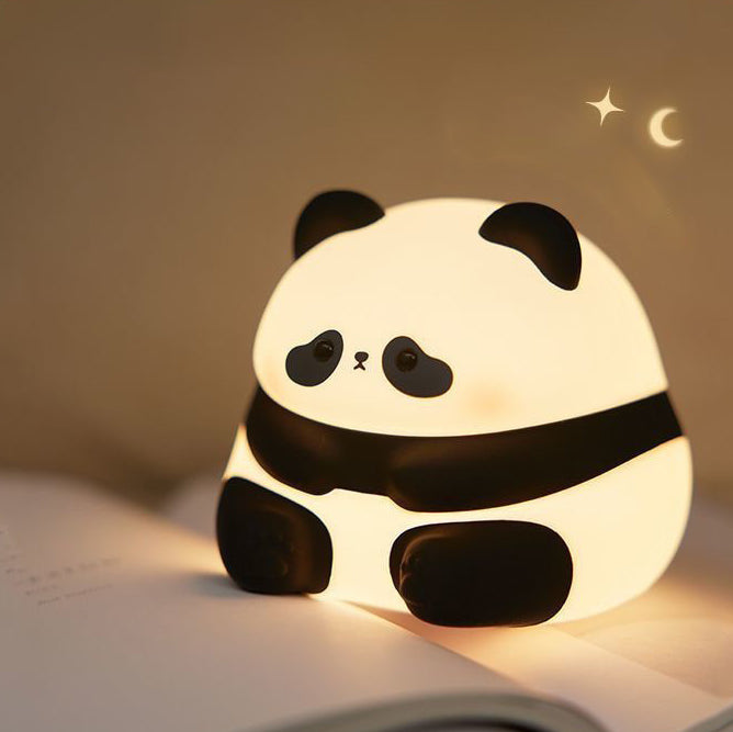 Squishy Silicone Charming Panda LED Night Light - Perfect Gift for Kids and Girls