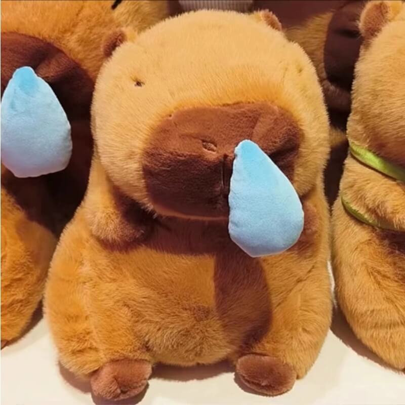 Cuteee Family Amusing Snot-nosed Capybara Plush Kawaii Animal Plushies Squishy Pillow Toy Capybara Cuddly Toy